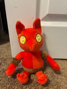 Bright Red Plush Fox Toy - Soft Kids Stuffed Animal Roblox Doors Stuffed animal